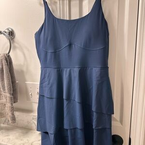 Chic Blue Sleeveless Dress